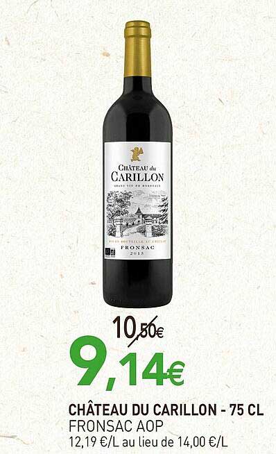 château du carillon - 75 cl fronsac aop