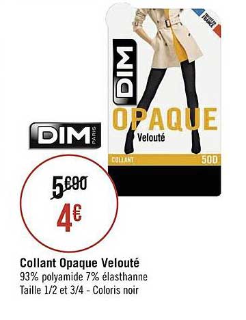 collant opaque velouté