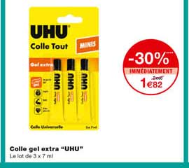 Colle Gel Extra "uhu" -30% Immédiatement