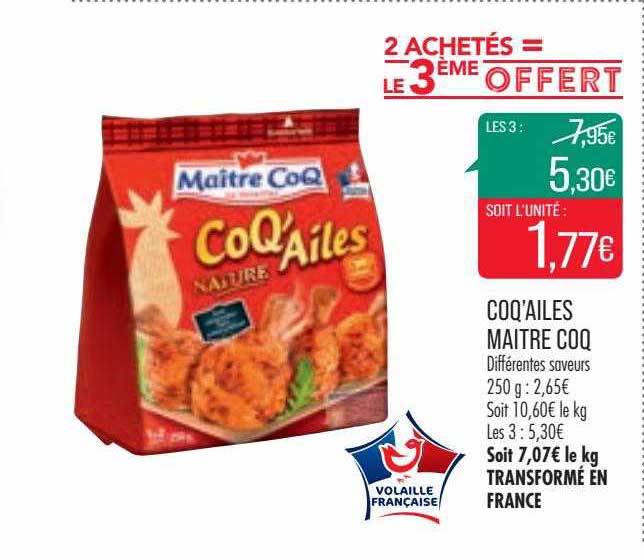 coq'ailes maître coq