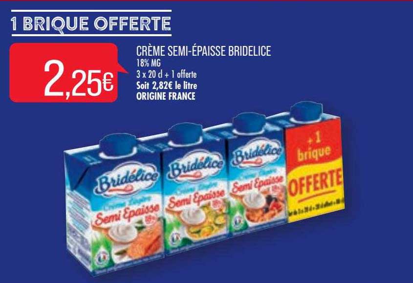Crème Semi-épaisse Bridélice