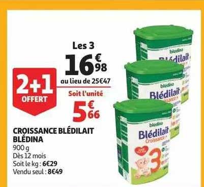 Croissance Blédilait Blédina