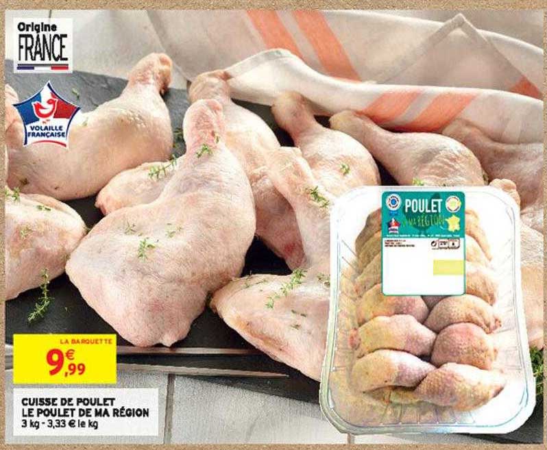 cuisse de poulet le poulet de la région