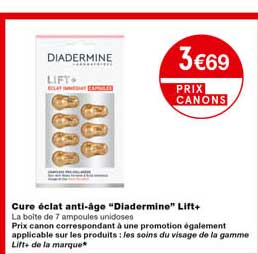 cure éclat anti-âge "diadermine" lift+