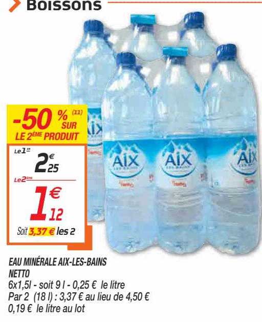 Eau Minérale Aix-les-bains Netto
