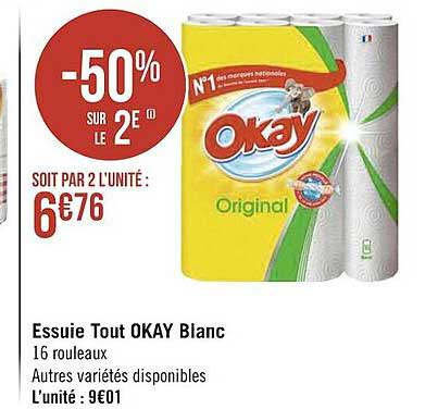 Essuie Tout Okay Blanc