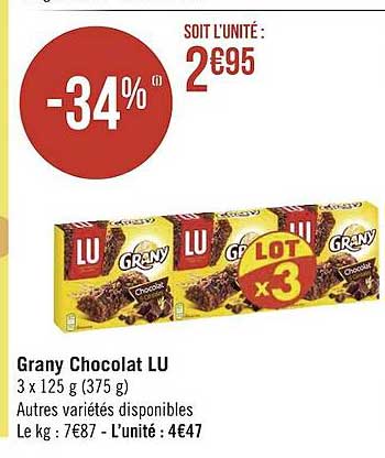 grany chocolat lu