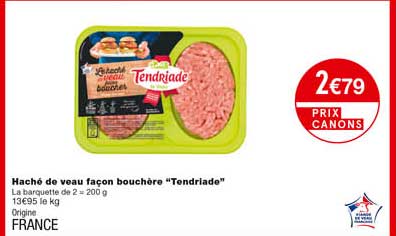 haché de veau façon bouchère "tendriade"