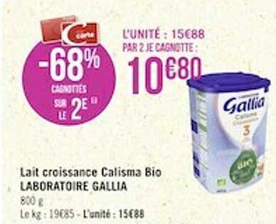 lat croissance calisma bio laboratoire gallia