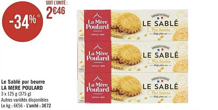 le sablé pur beurre la mère poulard