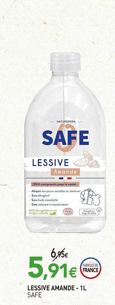 lessive amande - 1l safe