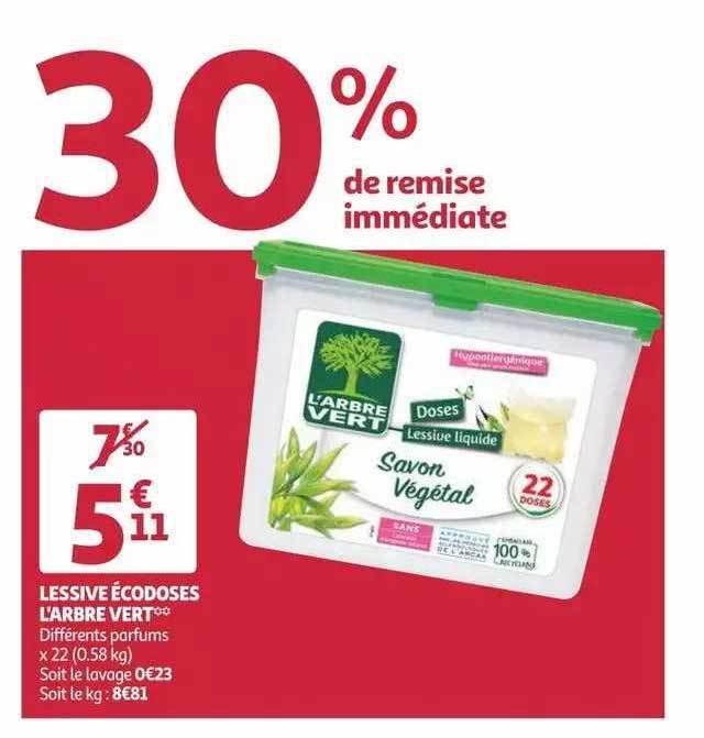 lessive écodoses l'arbre vert