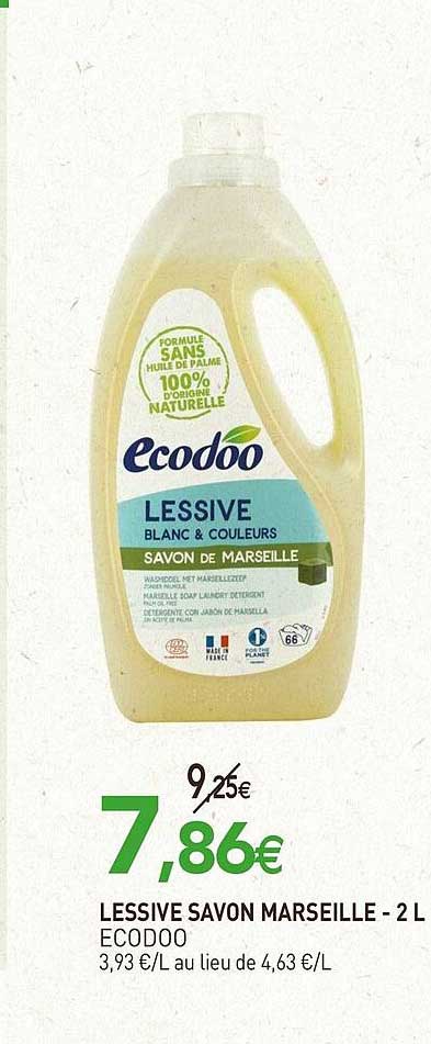 Lessive Savon Marseille - 2 L Ecodoo
