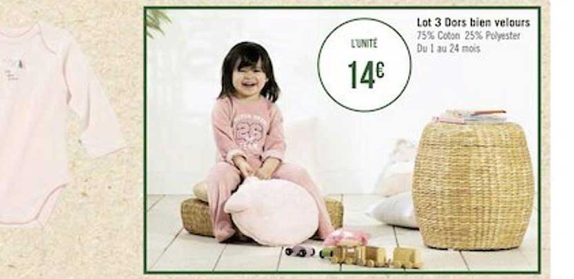 lot 3 dors bien velours