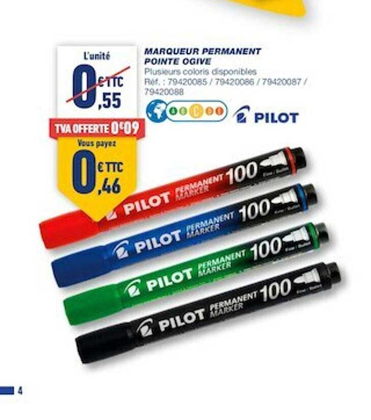 marqueur permanent pointe ogive