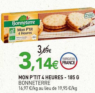 mon p'tit 4 heures - 185 g bonneterre