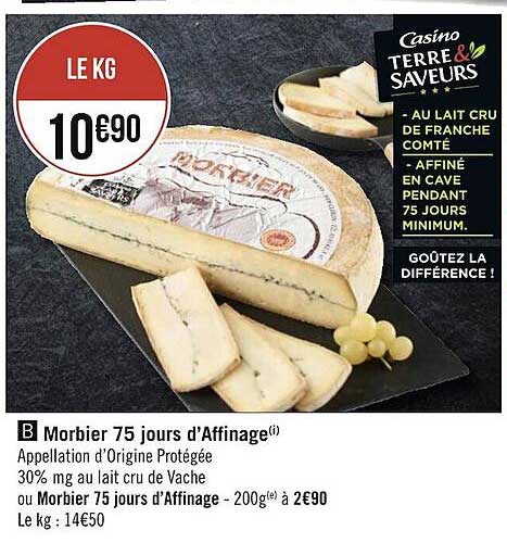 morbier 75 jours d'affinage