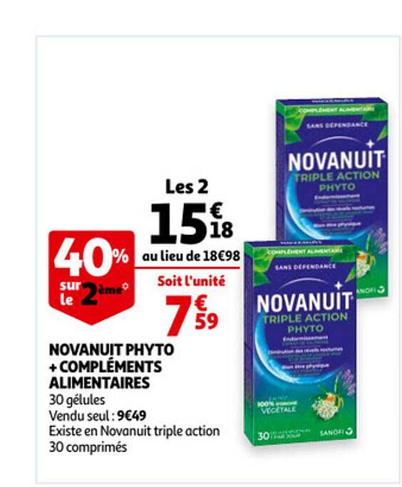 novanuit phyto + compléments alimentaires