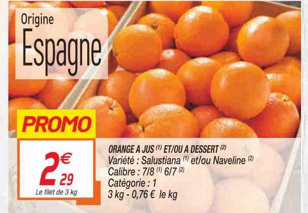 orange à jus et-ou à dessert