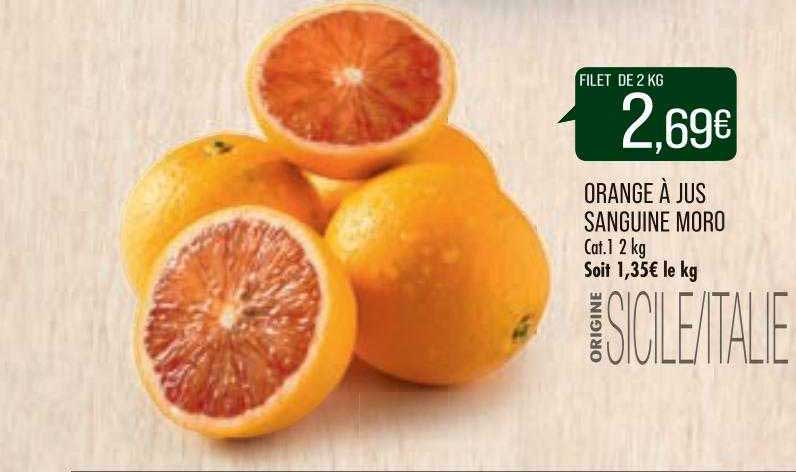 orange à jus sanguine moro