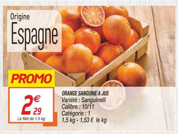 orange sanguine à jus