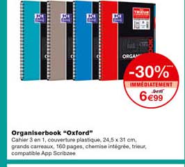 organiserbook "oxford" -30% immédiatement