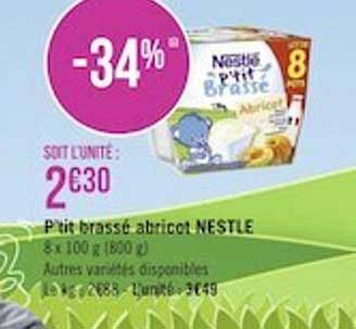 P'tit Brassé Abricot Nestle