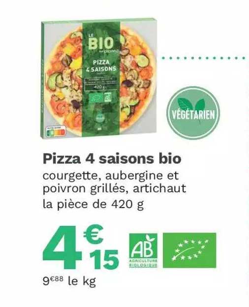 Pizza 4 Saisons Bio