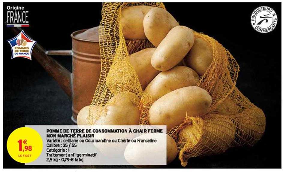 pomme de terre de consommation à chair ferme mon marché plaisir