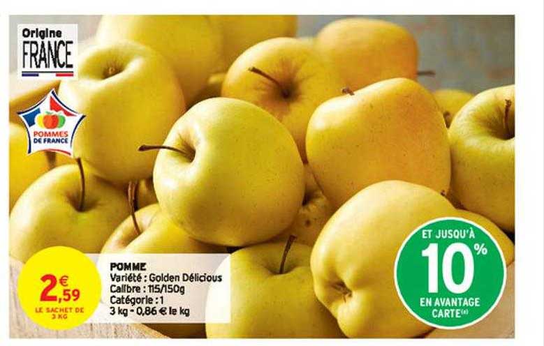 pomme golden délicious