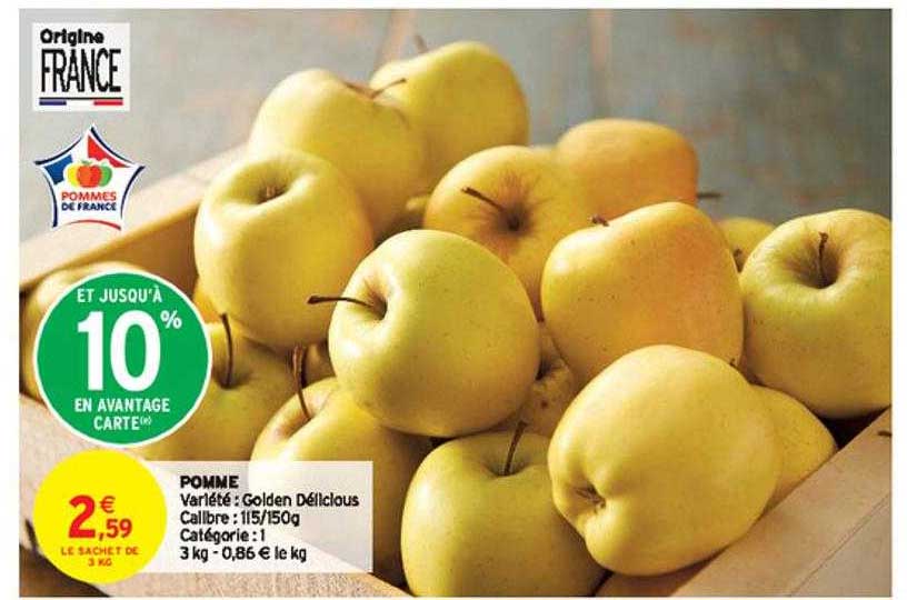 Pomme Golden Délicious