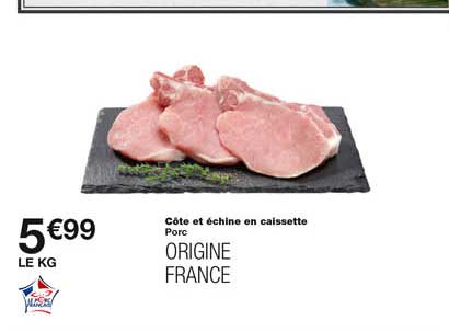 Porc : Côte Et échine En Caissette