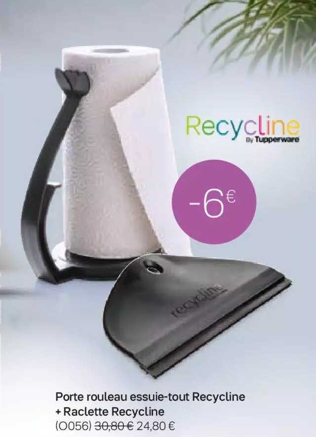 porte rouleau essuie-tout recycline + raclette recycline