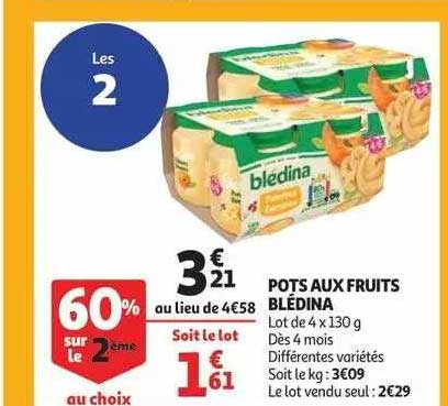 pots aux fruits blédina