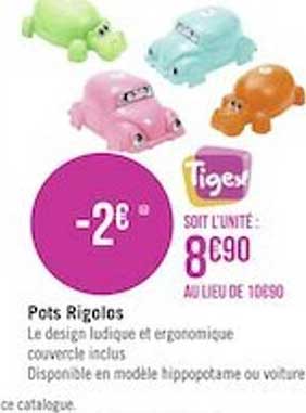 pots rigolos tigex