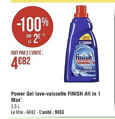 power gel lave-vaisselle finish all in 1 max
