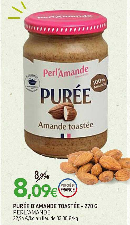 Purée D'amande Toastée - 270 G Perl'amande