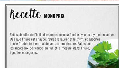 Recette Monoprix