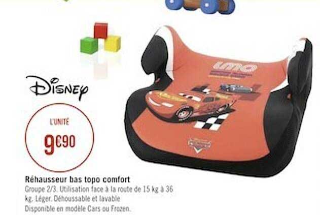 réhausseur bas topo comfort disney