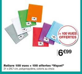 rellure 100 vues + 100 offertes "viquel"