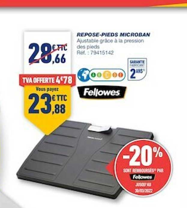 repose-pieds microban fellowes