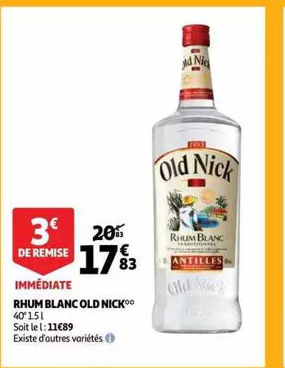 rhum blanc old nick