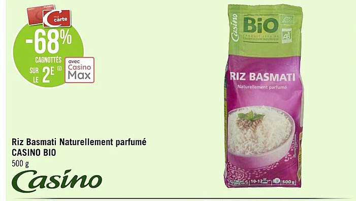 riz basmati naturellement parfumé casino bio