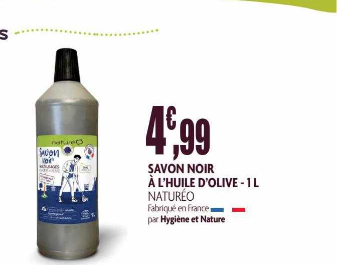 Savon Noir à L'huile D'olive - 1 L Naturéo