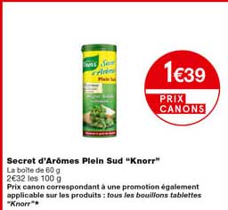 secret d'arômes plein sud "knorr"