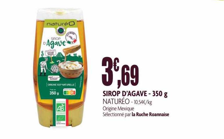 Sirop D'agave - 350 G Naturéo