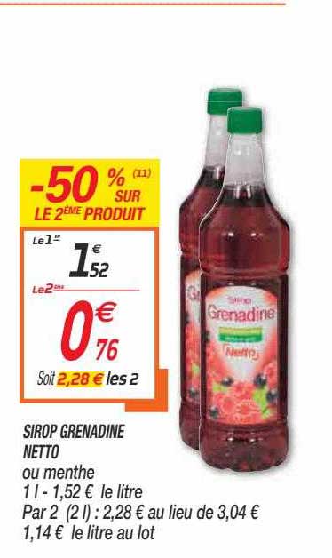 Sirop Grenadine Netto