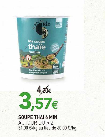 soupe thaï 6 min autour du riz