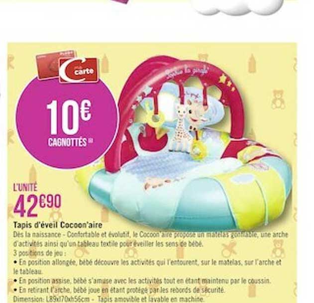 tapis d'éveil cocoon'aire