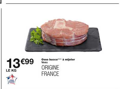 veau : osso bucco*** à mijoter